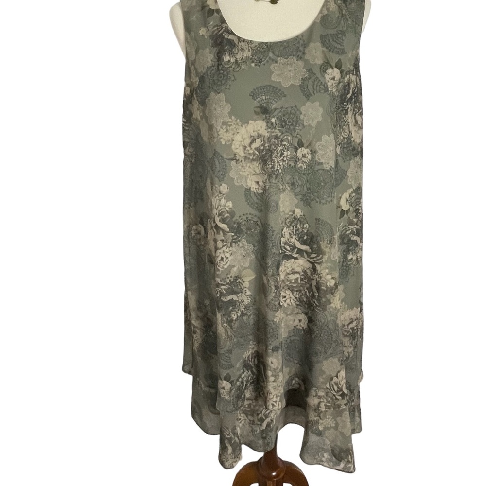R&M Richards Vintage One Piece Dress Sz 16 Petite - Picture 2 of 11